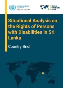 Cover of the Situational Analysis on the Rights of Persons with Disabilities in Sri Lanka