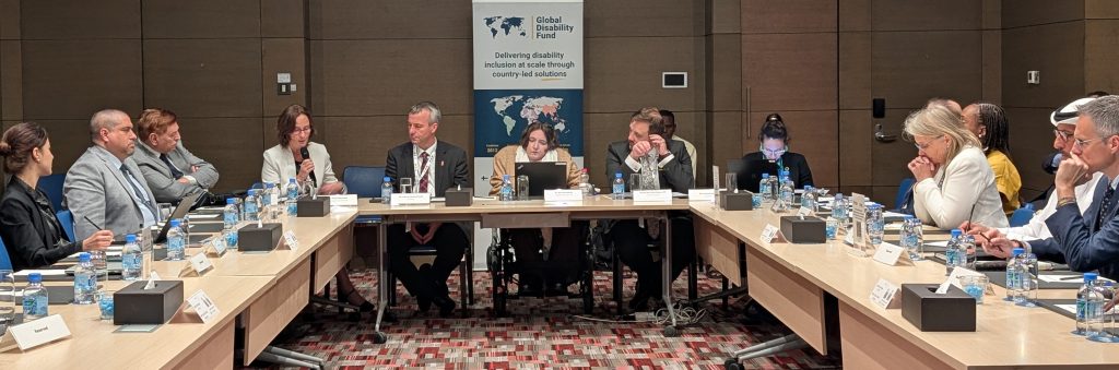 Speakers at the event: From Seville to Doha: Translating Global Commitments into Inclusive Recovery Action