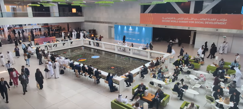 Main hall at the WSSD2