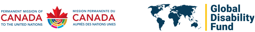 Logos of Canada mission and the UN GDF