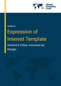 Cover of the EoI template document
